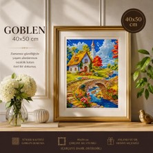 NT Pamuk Muline Goblen Işleme Panosu Seti Manzaralı 40X50 cm 15242