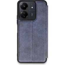 Uray Store Xiaomi Redmi 13C Kılıf Flip Cover - Lacivert