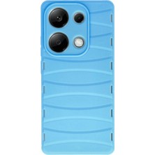 Uray Store Xiaomi Redmi Note 13 Pro 4g Kılıf Bibercas Silikon Kapak - Mavi