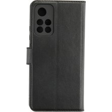 Uray Store Xiaomi Redmi Note 11T Kılıf Trend S Plus Kapaklı Kılıf - Siyah