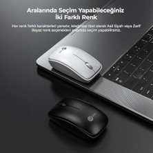 WS208 Kablosuz 1200DPI 3 Tuşlu Sessiz Pc, Mac, Dizüstü Bilgisayar Için, USB Mini Alıcı ile Optik Mouse Beyaz