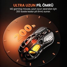 Gravastar Mercury M2 Oyun Faresi - 26.000 Dpı Optik Sensörlü Mmo Bilgisayar Oyun Faresi - 78G Hafif Içi Boş Tasarım - 5 Programlanabilir Düğme - 5 Rgb Modu - Gizli Siyah