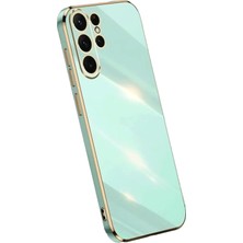 Uray Store Samsung Galaxy S25 Ultra Kılıf Volet Silikon - Açık Yeşil