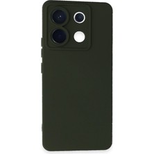 Uray Store Xiaomi Redmi Note 13 Pro 5g Kılıf Nano Içi Kadife Silikon - Koyu Yeşil
