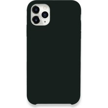 Uray Store Apple iPhone 11 Pro Max Kılıf Lansman Legant Silikon - Koyu Yeşil