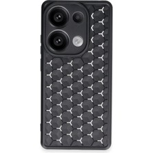 Uray Store Xiaomi Redmi Note 13 Pro 4g Kılıf Petek Silikon Kapak - Siyah