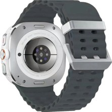 Uray Store Watch 7 Ultra KR417 Rug Silikon Kordon - Koyu Gri