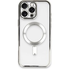 Uray Store Apple iPhone 16 Pro Max Kılıf Kross Magneticsafe Kapak - Gümüş