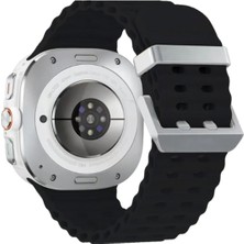Uray Store Watch 7 Ultra KR417 Rug Silikon Kordon - Siyah