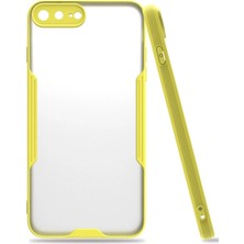 Uray Store Apple iPhone 7 Plus Kılıf Platin Silikon - Sarı