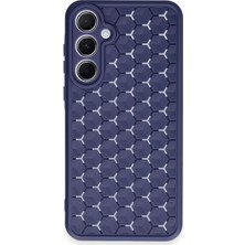 Uray Store Samsung Galaxy A25 5g Kılıf Petek Silikon Kapak - Lacivert