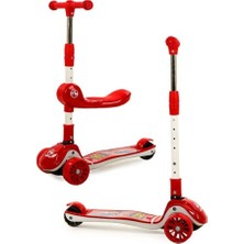 Empressco Renkli Katlanabilir Scooter, Işıklı ve Pratik Kullanım Için Uygun