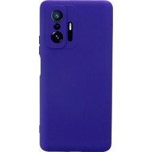 Uray Store Xiaomi Mi 11T Pro Kılıf Nano Içi Kadife Silikon - Mor