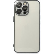 Uray Store Apple iPhone 13 Pro Kılıf Razer Lensli Silikon - Siyah