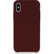 Uray Store Apple iPhone Xs Max Kılıf Lansman Legant Silikon - Bordo