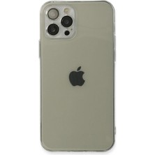 Uray Store Apple iPhone 12 Pro Max Kılıf Fly Lens Silikon - Şeffaf