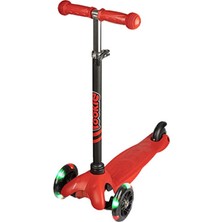 Empressco Kırmızı 3 Tekerlekli Işıklı Çocuk Scooterı, Eğlenceli ve Güvenli Sürüş