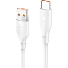 Uray Store Konfulon DC65 USB To Type-C 1m 3.0A Hızlı Şarj Kablo - Beyaz