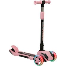 Empressco Katlanabilir LED Işıklı 3 Tekerlekli Scooter, Pratik ve Şık Tasarım