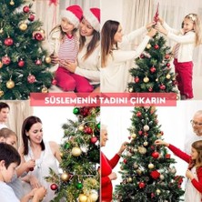 Hype Store Yılbaşı Ağacı Süsü Noel Süsleri Gold Yıldız, Yeşil Beyaz Toplar Yılbaşı Hediyeleri 10 Adet
