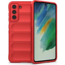 Uray Store Samsung Galaxy S22 Plus Kılıf Optimum Silikon - Kırmızı