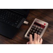 Hype Store 8bitdo Retro 18 Mechanical Numpad, Supports Calculator Mode, Bluetooth/2.4g/wired Numpad For Windows And Android - C64 Edition