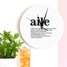 Hype Store Aile Kelime Anlamlı Duvar Saati