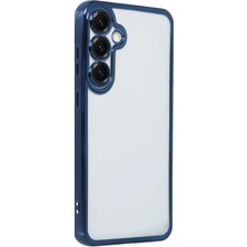 Uray Store Samsung Galaxy S25 Kılıf Razer Lensli Silikon - Lacivert
