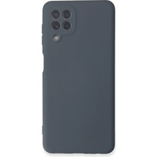 Uray Store Samsung Galaxy A22 Kılıf Nano Içi Kadife Silikon - Gri