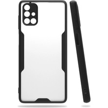 Uray Store Samsung Galaxy M51 Kılıf Platin Silikon - Siyah