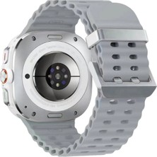 Uray Store Watch 7 Ultra KR417 Rug Silikon Kordon - Gri