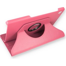 Uray Store Lenovo M10 Hd X306F Kılıf 360 Tablet Deri Kılıf - Pembe