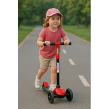 Empressco Işıklı 3 Tekerlekli Kırmızı Scooter ile Eğlence Dolu Anlar