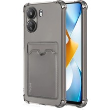 Uray Store Xiaomi Redmi 13C Kılıf Kart Şeffaf Silikon - Şeffaf