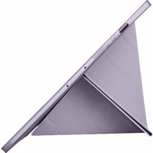 Uray Store Samsung Galaxy X610 Tab S9 Fe Plus 12.4 Kılıf Kalemlikli Mars Tablet Kılıfı - Lila