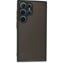Uray Store Samsung Galaxy S24 Ultra Kılıf Montreal Silikon Kapak - Yeşil