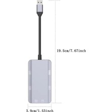 Hype Store Apera MT88 6in1 USB 3.1 Çoklayıcı Sd Micro Sd Kart Okuyucu Metal Kasa