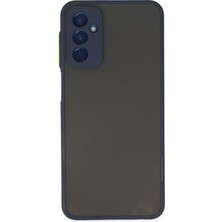 Uray Store Samsung Galaxy M13 Kılıf Montreal Silikon Kapak - Lacivert