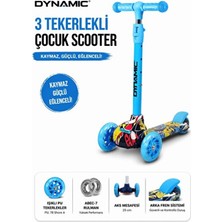 Empressco 3 Tekerli Işıklı Scooter Mavi, Yeni Nesil, Eğlenceli ve Pratik Alternatif