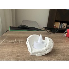 Atlas Melek Kanatlı Kalp Mumluk
