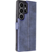 Uray Store Samsung Galaxy S25 Ultra Kılıf Trend S Plus Kapaklı Kılıf - Lacivert