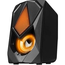Hype Store RMS-G19 2.0 5 Watt LED Işıklı Siyah Multimedia Speaker
