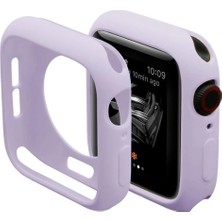 Uray Store Apple Watch 44MM Silikon Alt Kasa - Lila