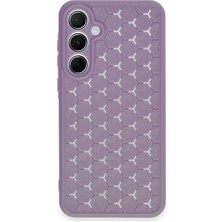 Uray Store Samsung Galaxy A25 5g Kılıf Petek Silikon Kapak - Lila