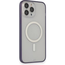 Uray Store Apple iPhone 14 Pro Kılıf Grand Magneticsafe Kapak - Mor
