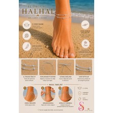Yshine Premium Pearl Silver El Örgüsü Barefoot Halhal Bohem Plaj Ayak Aksesuarı
