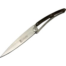 Drop Tedarik Ext 2990C Deejo Koyu Kahve Kamp Çakı 22,5cm- Manuel, Kemerlikli, Ultra Hafif