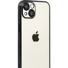 Uray Store Apple iPhone 15 Razer Lensli Silikon - Siyah