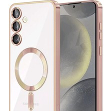 Uray Store Samsung Galaxy A56 Kross Magneticsafe Kapak - Rose
