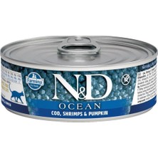 N&d Ocean Morina Balığı Karides Balkabağı Yavru Kedi Konservesi 80 gr